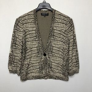 Jones New York Collection Women Knit Cardigan Sweater Size Large M132 -23